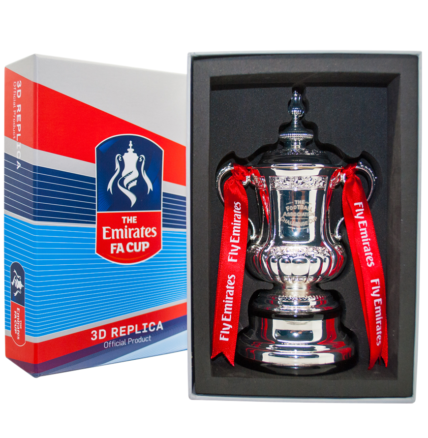 Official Emirates FA Cup Mini 3D Replica Trophy Autograph eBay