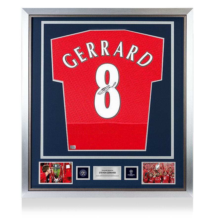 お値下げ　Steaven Gerrard サイン入りシャツ　証明書付き a10660uclf_-