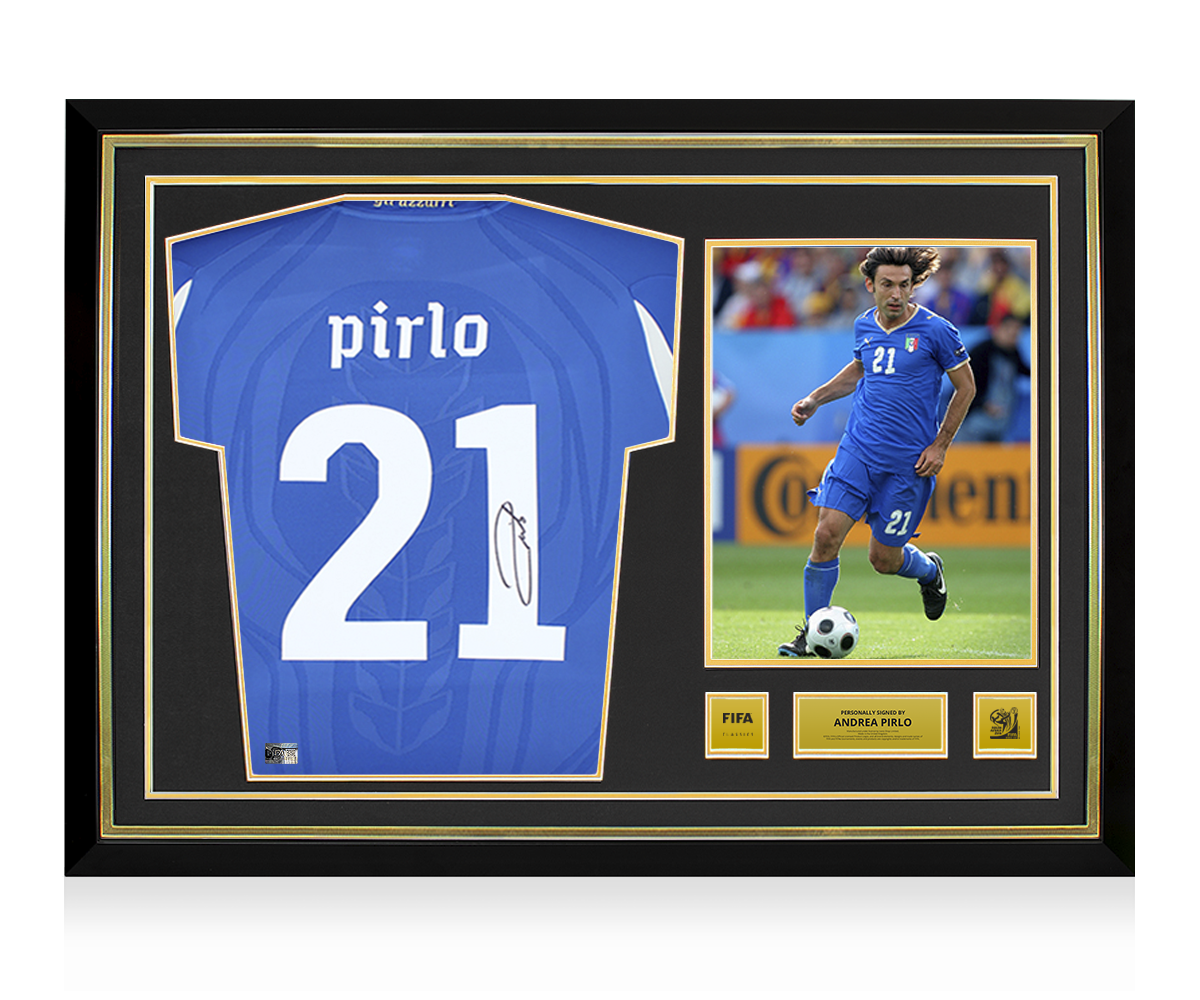 Andrea Pirlo 直筆サイン入り写真パネルBBM刻印　14/30 イタリア代表 21 Andrea Pirlo 直筆サイン 14/30 BBM刻印 Andrea