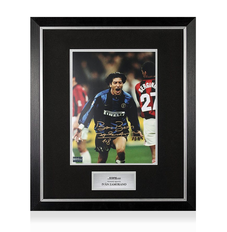 Ivan Zamorano Panini Mosaic Laliga 直筆サイン Ivan Zamorano Panini Mosaic Laliga 直筆サイン