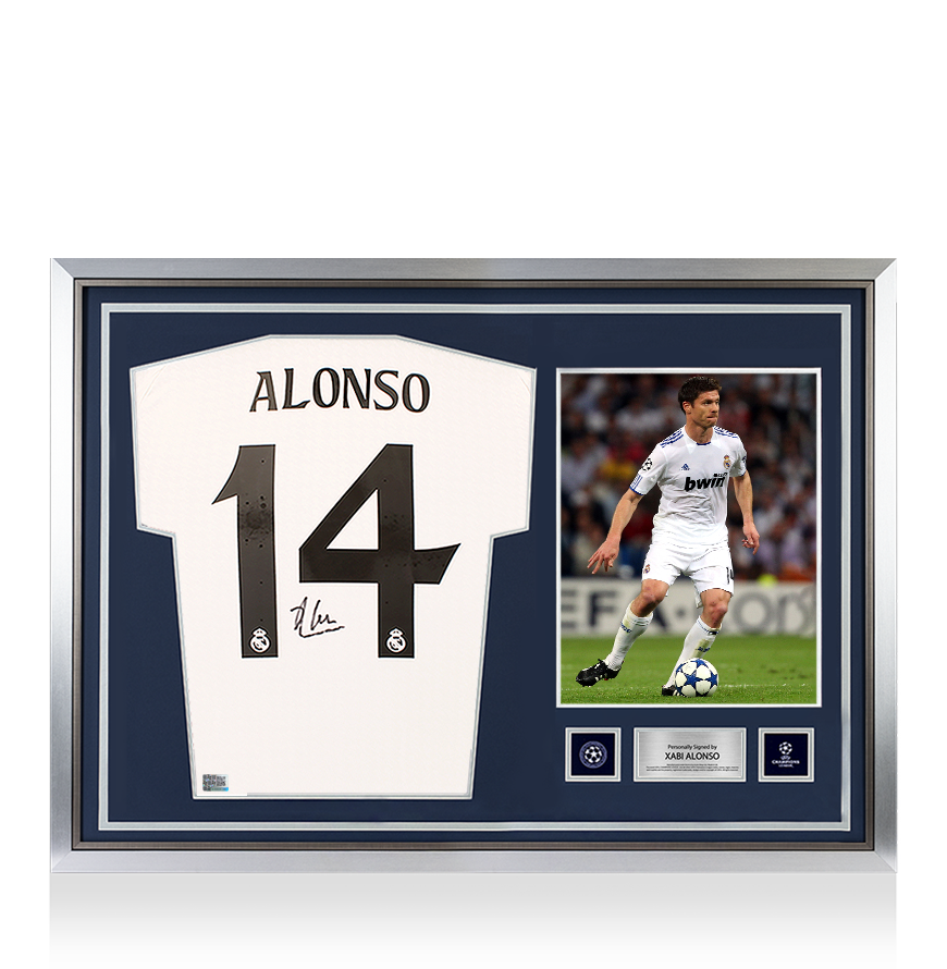 Xabi Alonso Official UEFA Champions League Back Signed and