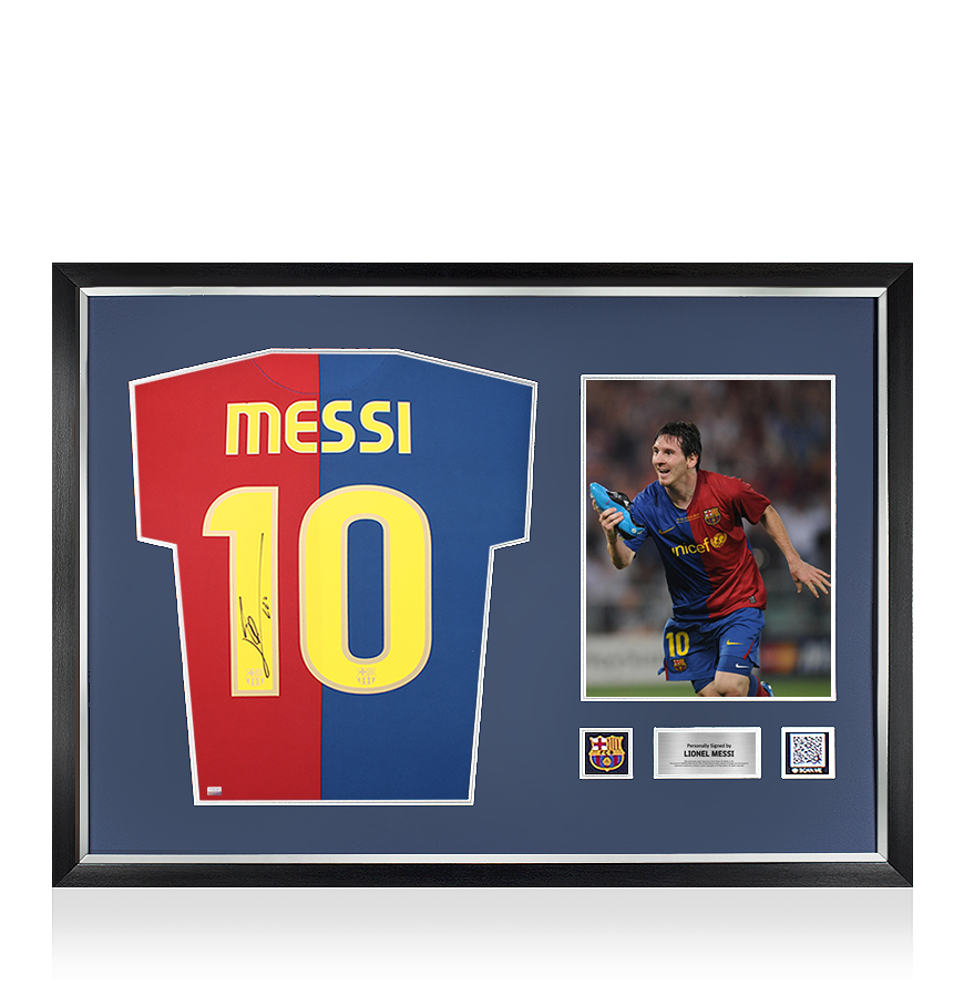 Lionel Messi Official FC Barcelona Official Back Signed and