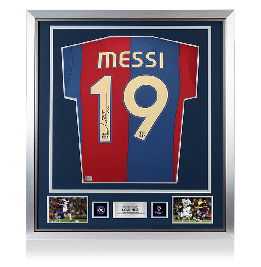 Lionel Messi Official UEFA Champions League Official Back