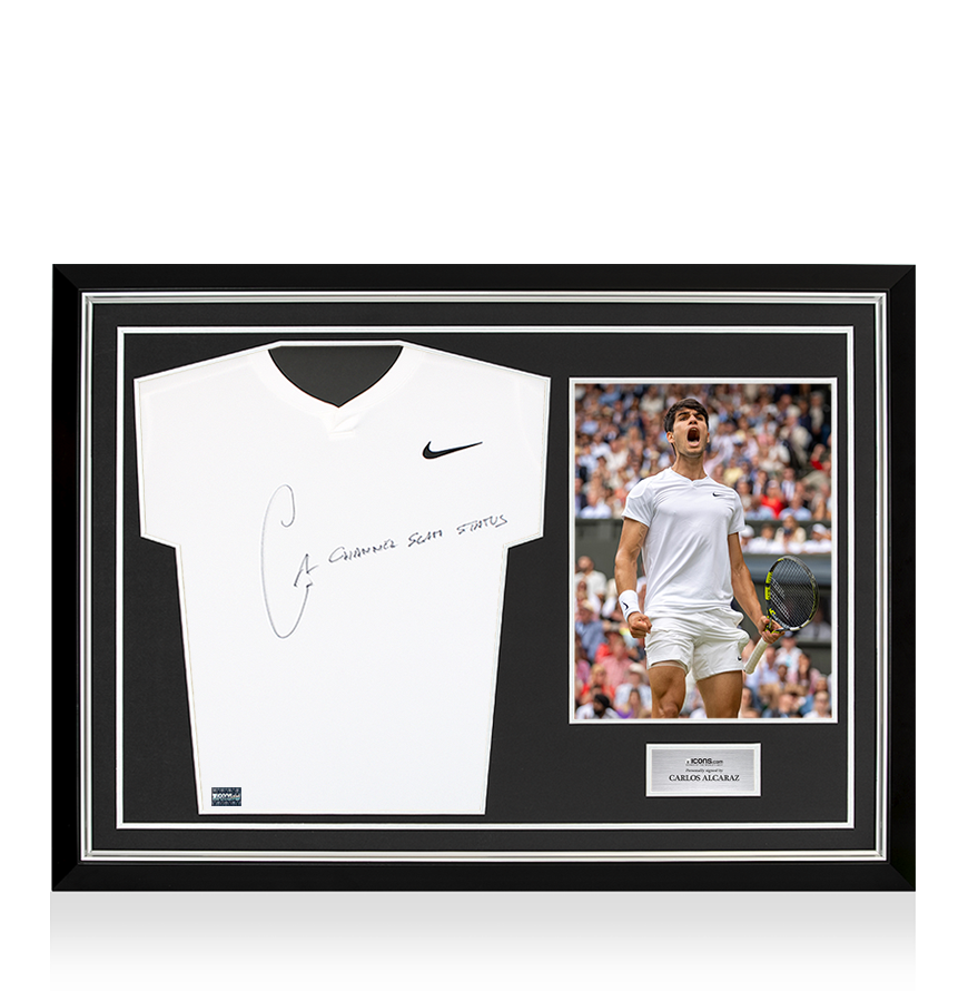 Carlos Alcaraz Signed Wimbledon Polo Shirt - 