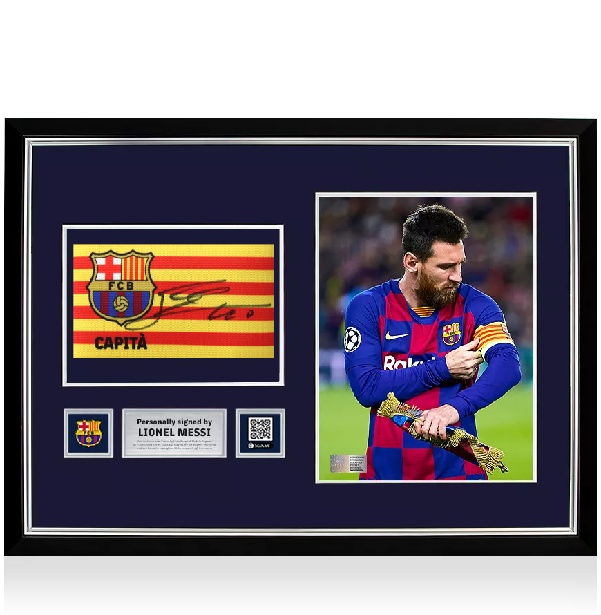 New FC Barcelona & Messi Football Crest Button Badge, Lionel
