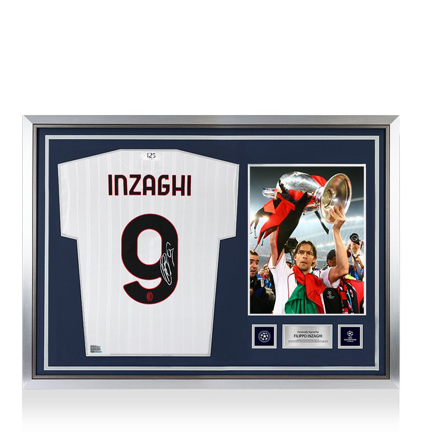 ACミラン INZAGHI 9番 サイン入りシャツ ACミラン INZAGHI 9番 サイン入りシャツ - メルカリ