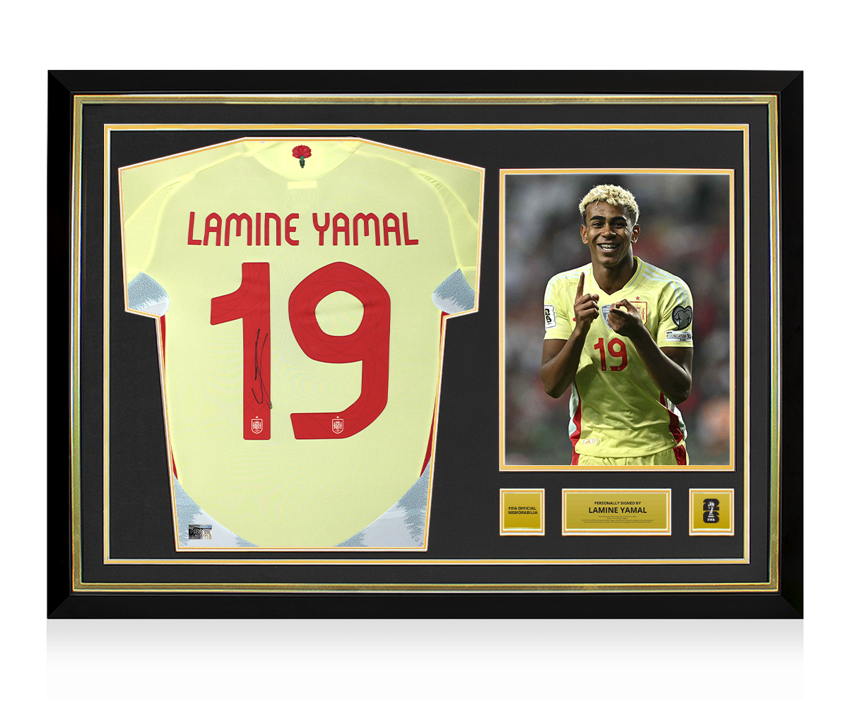 Lamine Yamal サイン入りスペイン代表シャツ ラミン・ヤマル【直筆サイン入り】2024-25 スペイン代表