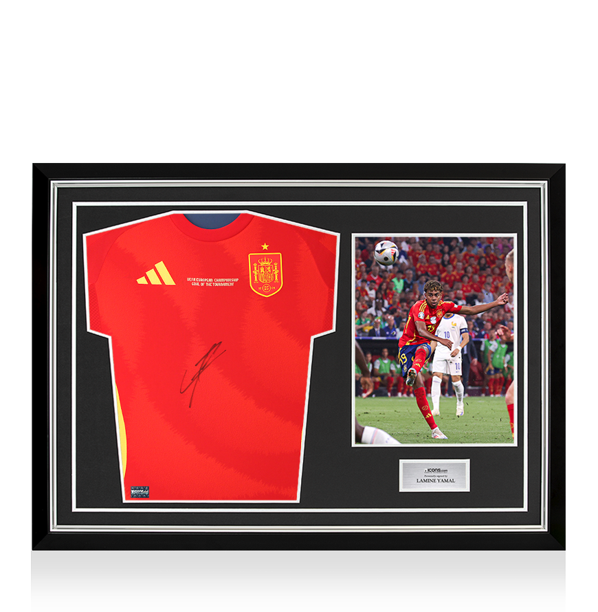 Lamine Yamal サイン入りスペイン代表シャツ Lamine Yamal サイン入りスペイン代表シャツ Spain Lamine Yamal