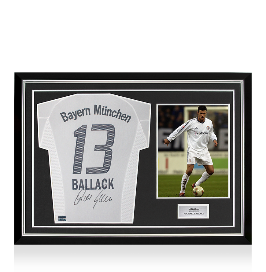 Michael Ballack Back Signed FC Bayern Munich 2002-03 Away