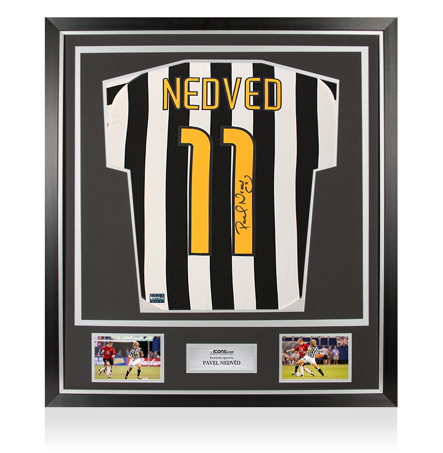Pavel Nedved Back Signed Juventus 2003-04 Home Shirt