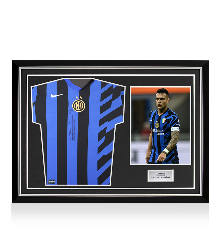 Lautaro Martinez Official UEFA Champions League Back Signed and