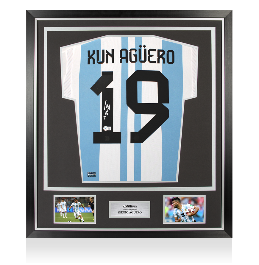 Maillot Manchester City 2011-12 – Sergio Aguero, Taille L, Authentique Umbro, Occasion