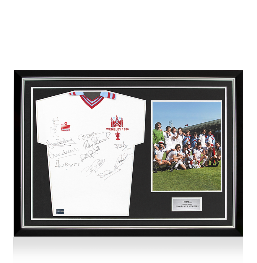 Geoff Hurst Front Signed West Ham 1964 FA Cup Final Shirt In