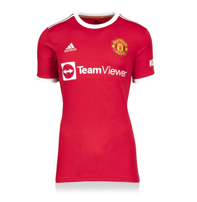 Ryan Giggs Back Signed Manchester United 2021-22 Home Shirt In
