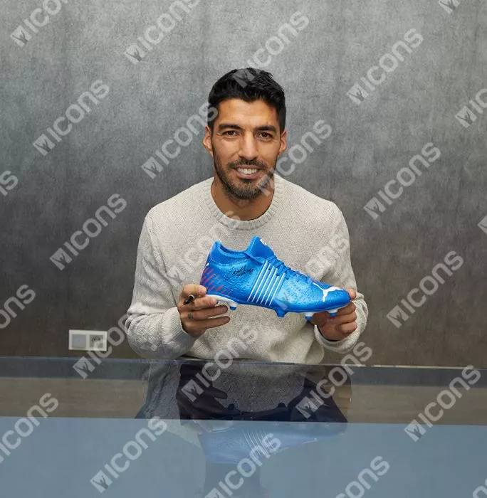 PUMA サッカーウェア L. SUÁREZ 9 Puma Uruguay Men's Away Jersey 22/23 L. SUAREZ #9 White-Blue