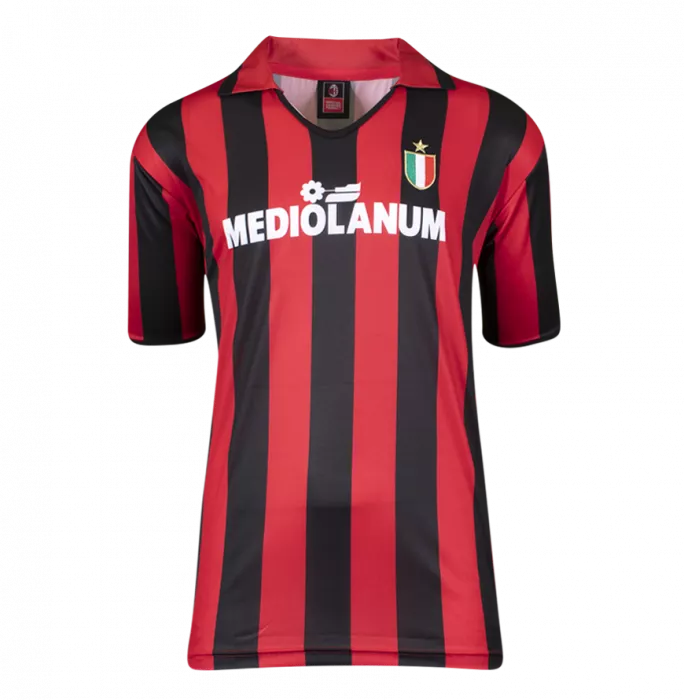 稀少！■ACミラン■Marco Van Basten サッカー半袖シャツ: M 稀少！□ACミラン□Marco Van Basten サッカー半袖シャツ: M