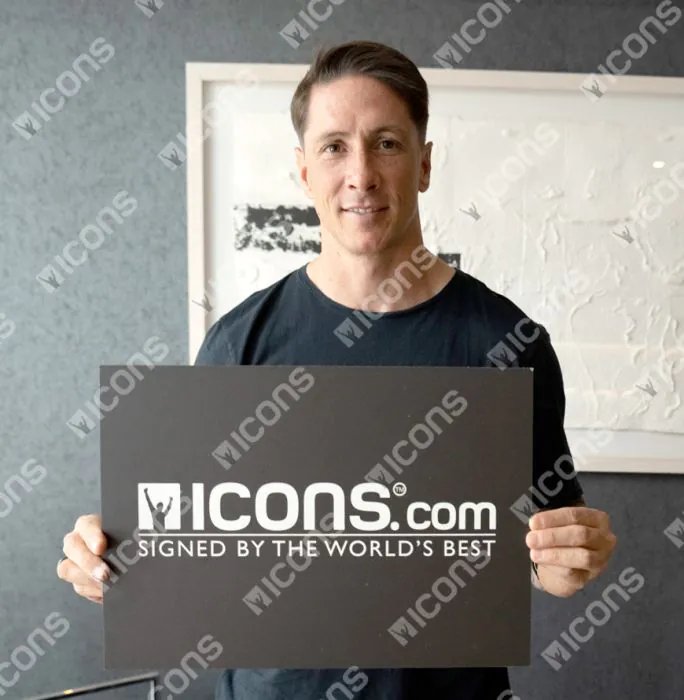 Fernando Torres Official UEFA Champions League Back Signed and