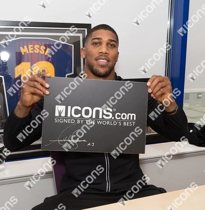 Anthony Joshua Signed White Boxing Robe