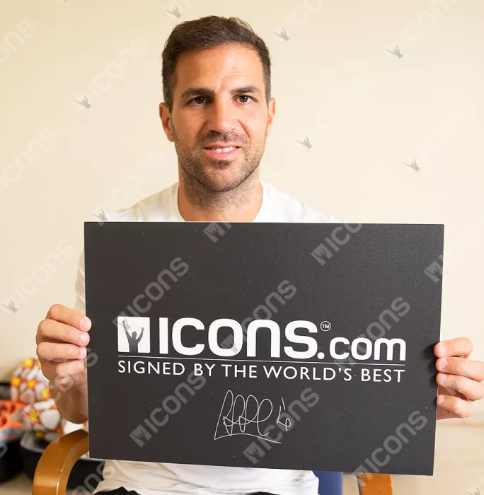 Cesc Fàbregas サイン入り写真 フレーム付き cesc-fabregas-signed-plaque-
