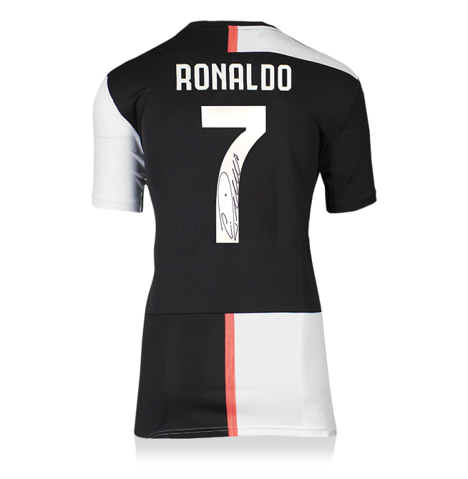 Cristiano Ronaldo Back Signed Juventus 2019-20 Home Shirt