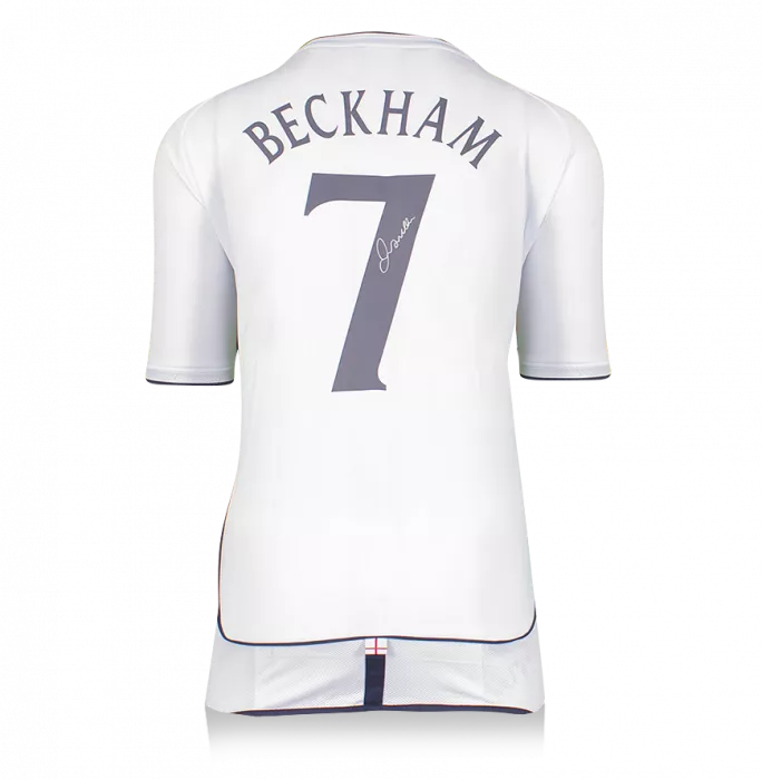 David Beckham Official 2002 FIFA World Cup™ Back Signed and