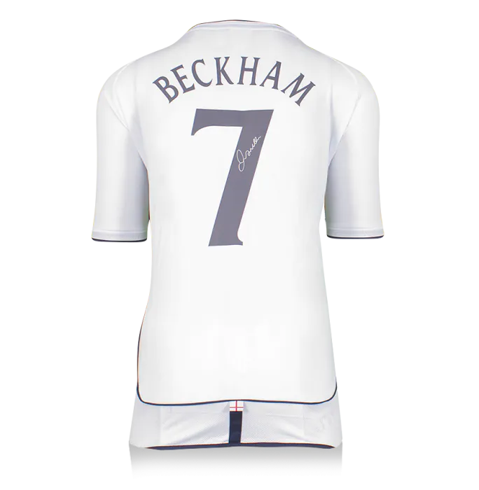 David Beckham Official 2002 FIFA World Cup™ Back Autographed and