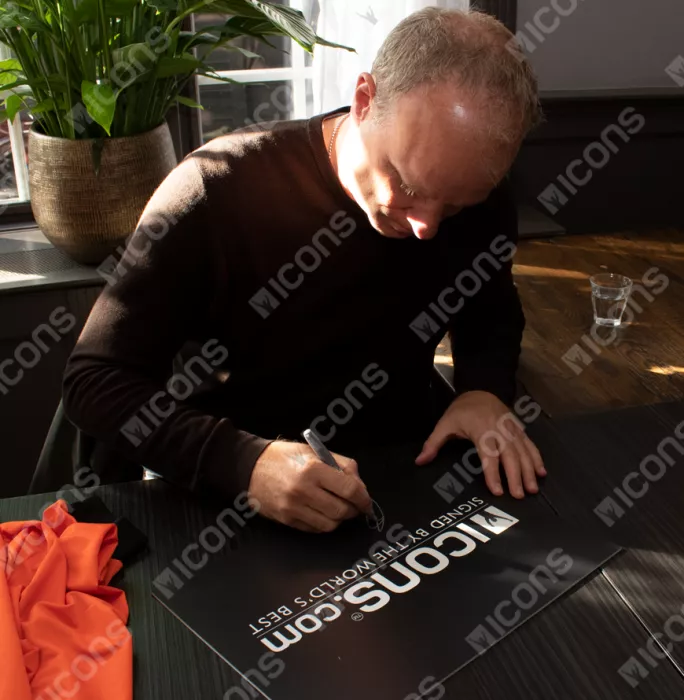Dennis Bergkamp Signed Netherlands Photo: Iconic Goal vs Argentina Dennis Bergkamp Signed Netherlands Photo: Iconic Goal vs Argentina