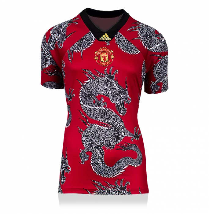 Eric Cantona Back Signed Manchester United Shirt: Chinese