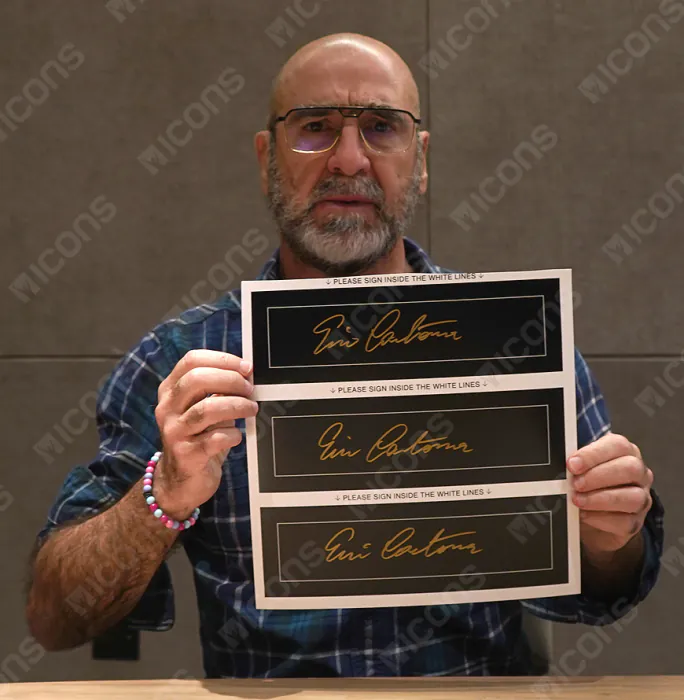 Eric Cantona Signed Plaque and Photo Frame: 1992-93 Premier League