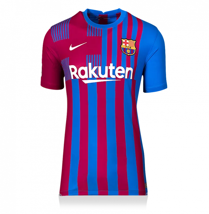 Sergio Aguero Official FC Barcelona Back Signed and Framed