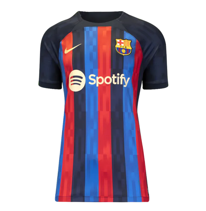 Jordi Alba Back Signed Spain 2022 Home Shirt Inscription - Campeones De Europa 2012 In Hero