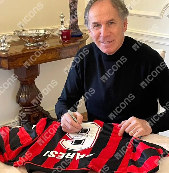 Maglia A.C. MILAN 1996 FRANCO BARESI 6 Ultima Partita Last Match