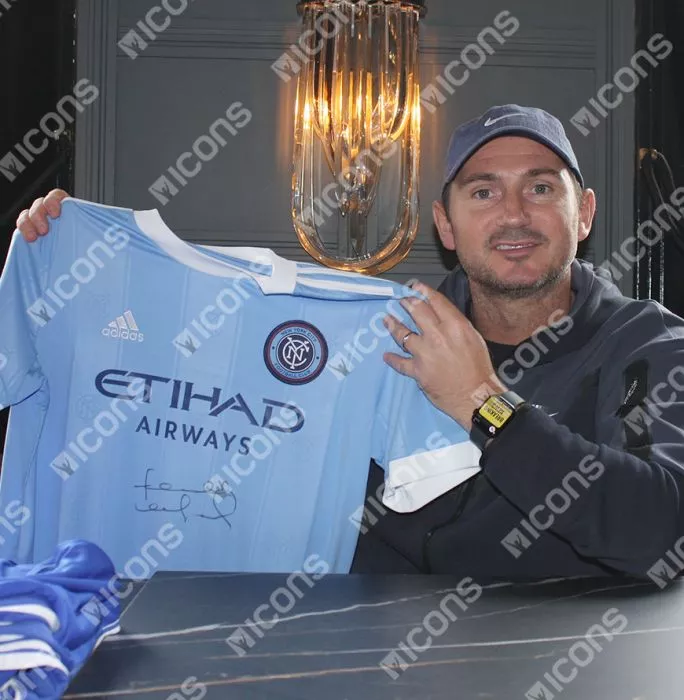 Frank Lampard Front Signed New York City 2021-22 Home Shirt