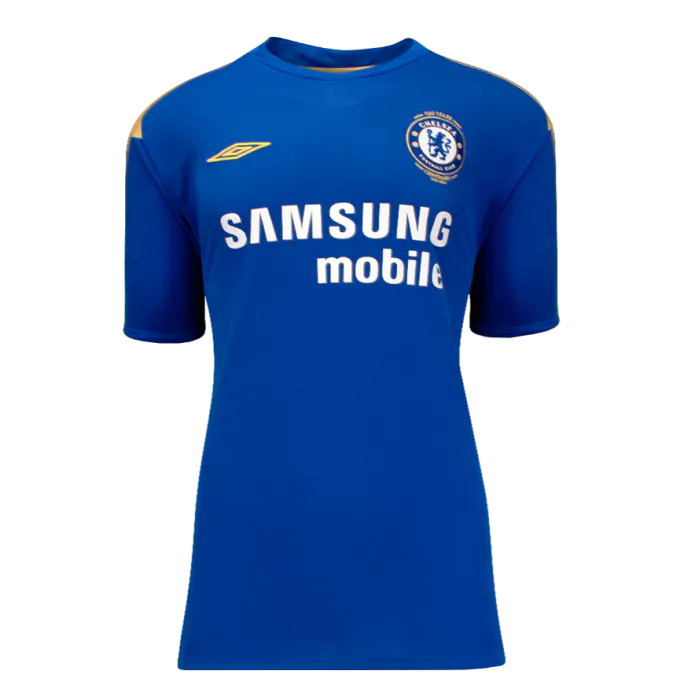 Hernan Crespo Back Signed Chelsea FC 2005-06 Home Shirt