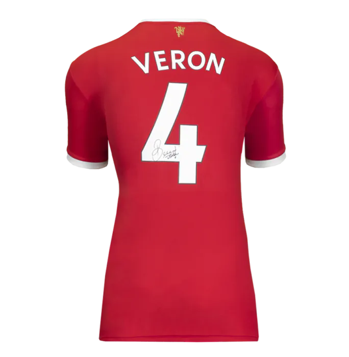 マンチェスター・ユナイテッド VERON Juan Sebastian Veron Signed Modern Manchester United Home Shirt