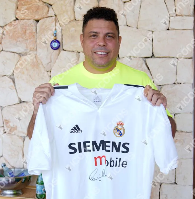 Ronaldo Front Signed Real Madrid CF 2004-05 Home Shirt