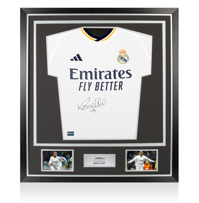 Buy Ronaldo Front autographed Modern Real Madrid CF Home jersey In