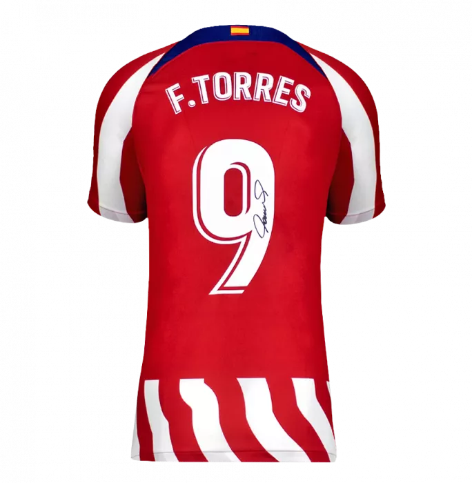専門店では Fernando Torres Home Madrid Atletico Modern Signed Back ウェア