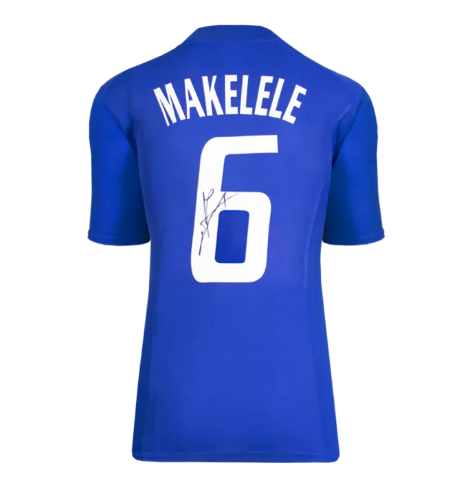 Claude Makelele & Zinedine Zidane Signed France Shirts In Classic