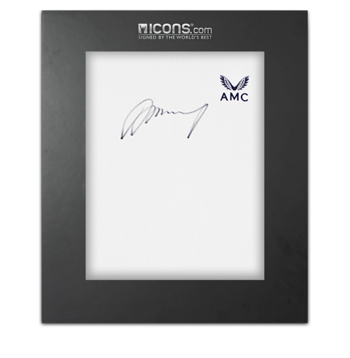 Andy Murray Signed White Castore AMC Tennis Shirt In Deluxe Packaging