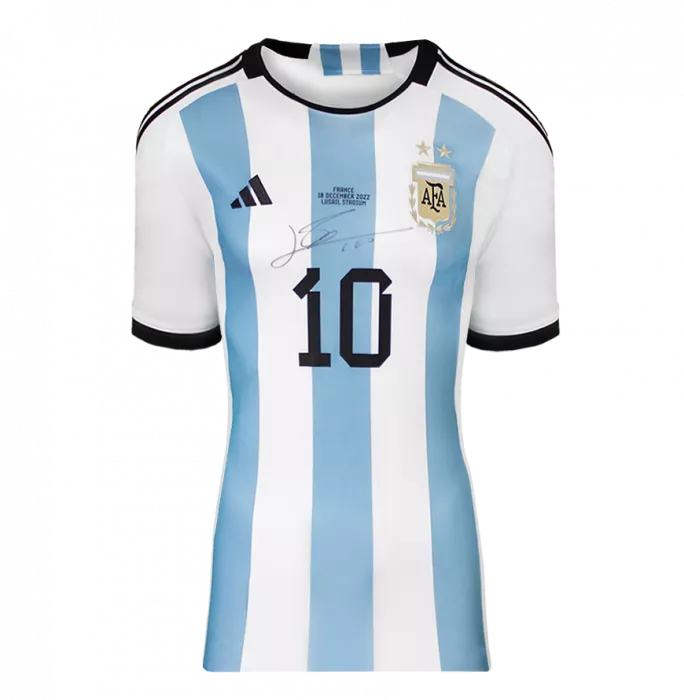 メッシ FIFAワールドカップサインフレーム入りアルゼンチン2022ホームシャツ i2332fwc2022f_-
