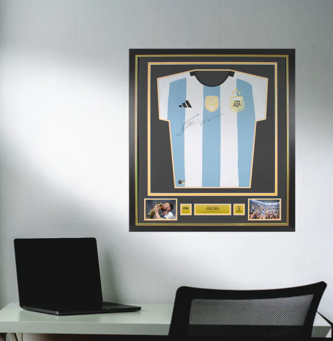 Lionel Messi Official 2022 FIFA World Cup™ Front Signed and Framed