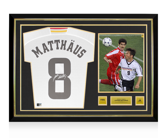Lothar Matthaus Official 1998 FIFA World Cup™ Back Signed and Hero