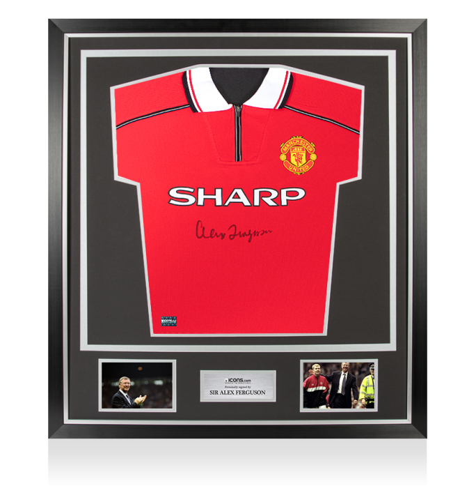 Buy Sir Alex Ferguson Front autographed Manchester United 1999