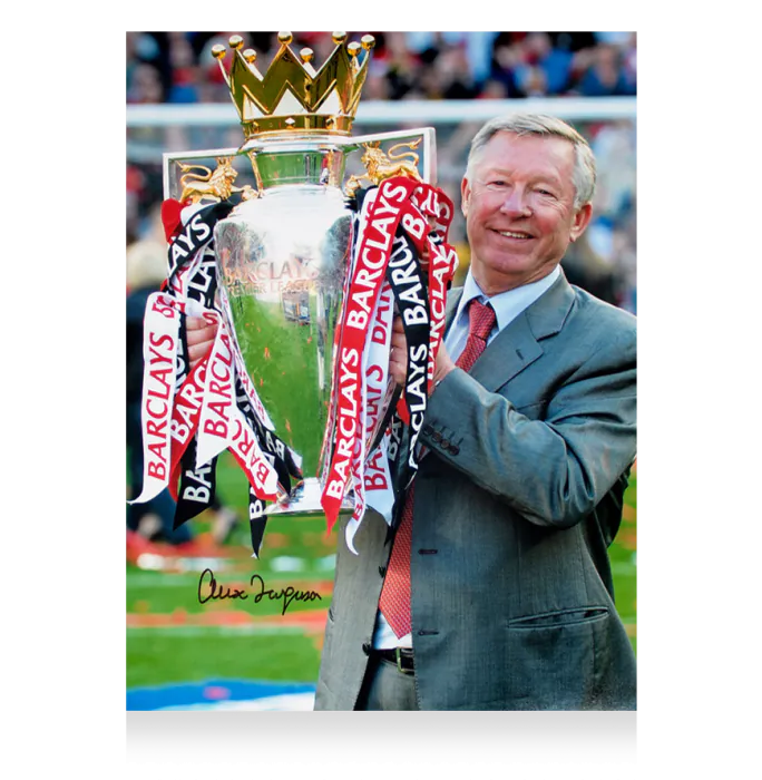 Sir Alex Ferguson Signed Photo In Premium Photo Frame: Premier League ...