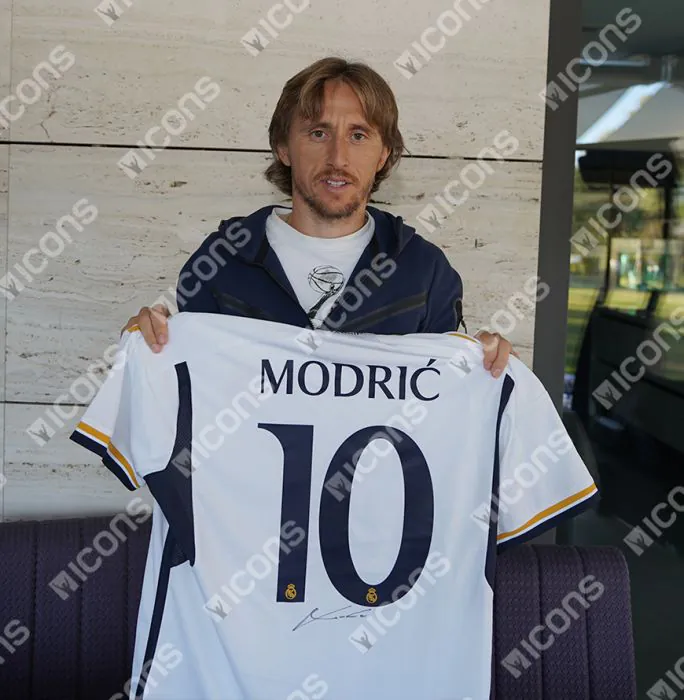 Luka Modric Back Signed Real Madrid CF 2023-24 Home Shirt