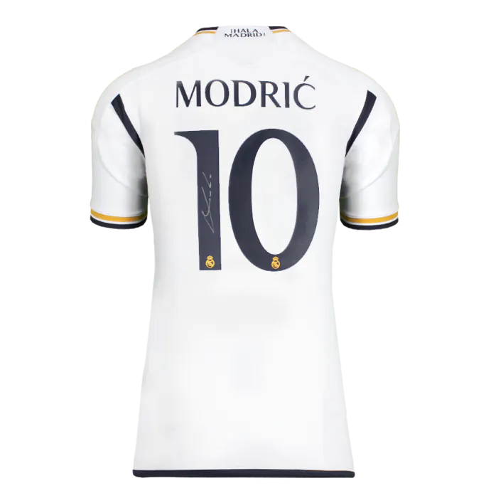 Luka Modric Back Signed Real Madrid 2023-24 Home Shirt In Classic