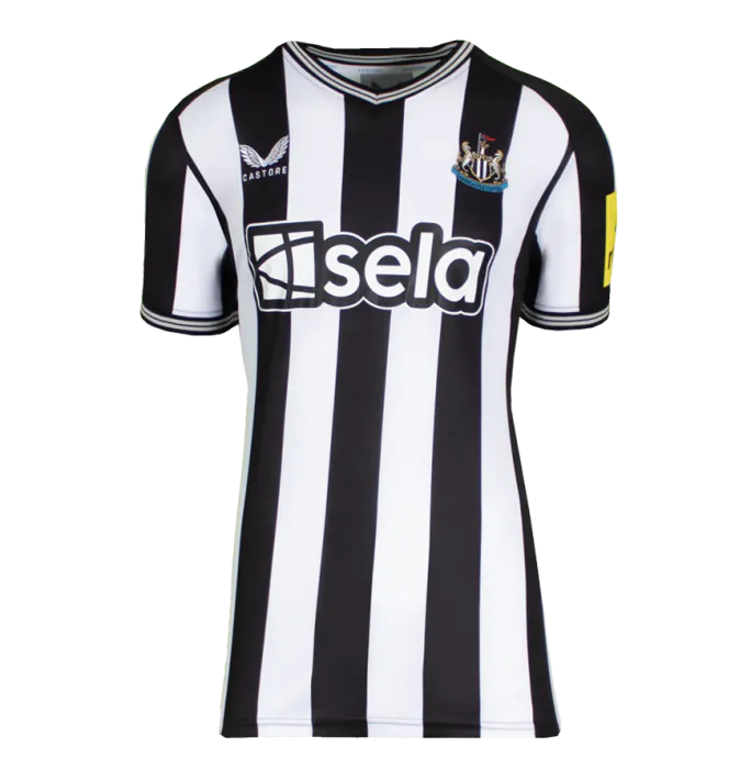 Bruno Guimaraes Back Signed Newcastle United 2023-24 Home Shirt In