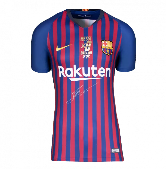 Lionel Messi Official FC Barcelona Front Signed and Framed