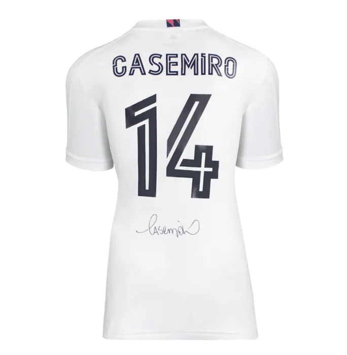 Casemiro Official UEFA Champions League Back Signed and Framed